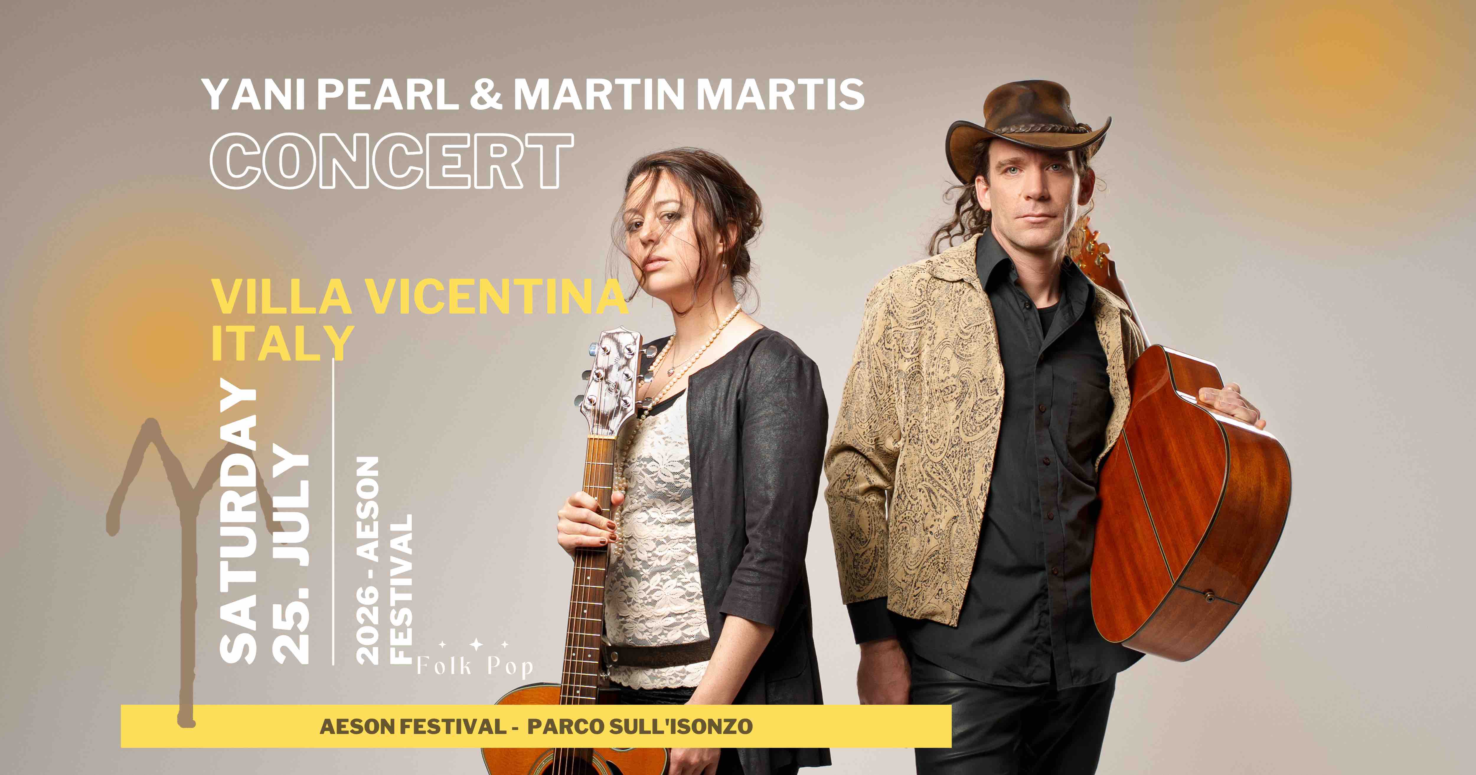 Yani Pearl and Martin Martis koncert na festivalu AESON - Veneto, Italy